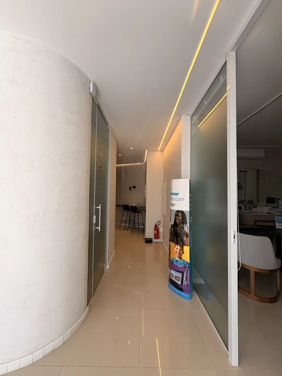Circulação da clínica Oral Vita em Itajaí